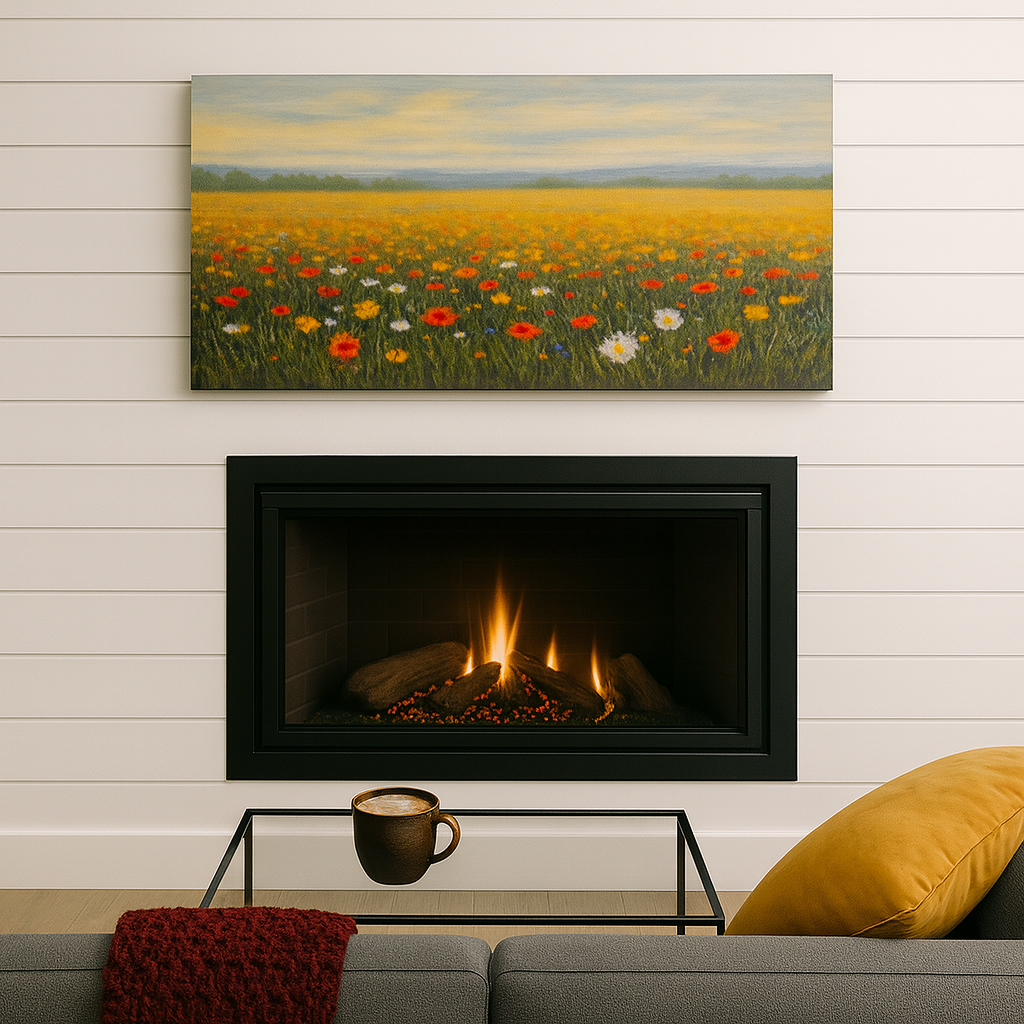 Custom built-in shelves and cabinets around fireplace remodel in Frisco TX