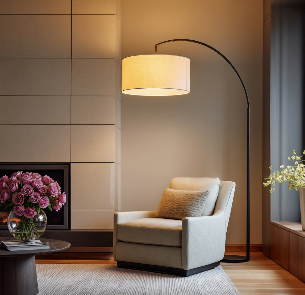 Energy efficient electric fireplace upgrade with modern linear design