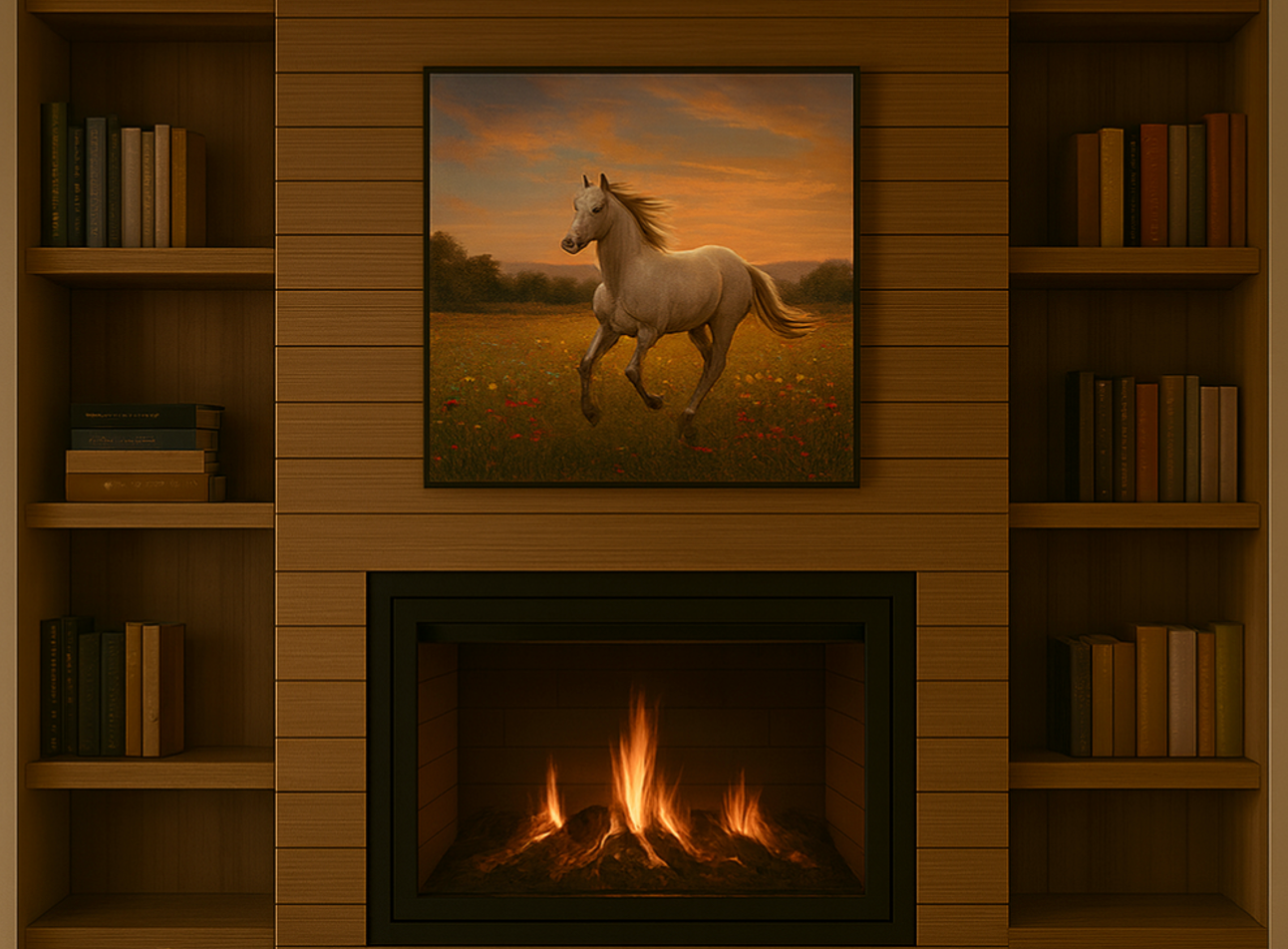 Floor to ceiling fireplace wall remodel creating dramatic focal point in Frisco home