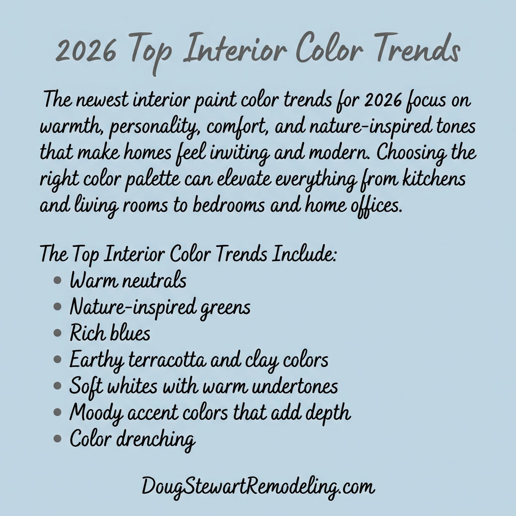2026 Top Interior Color Trends