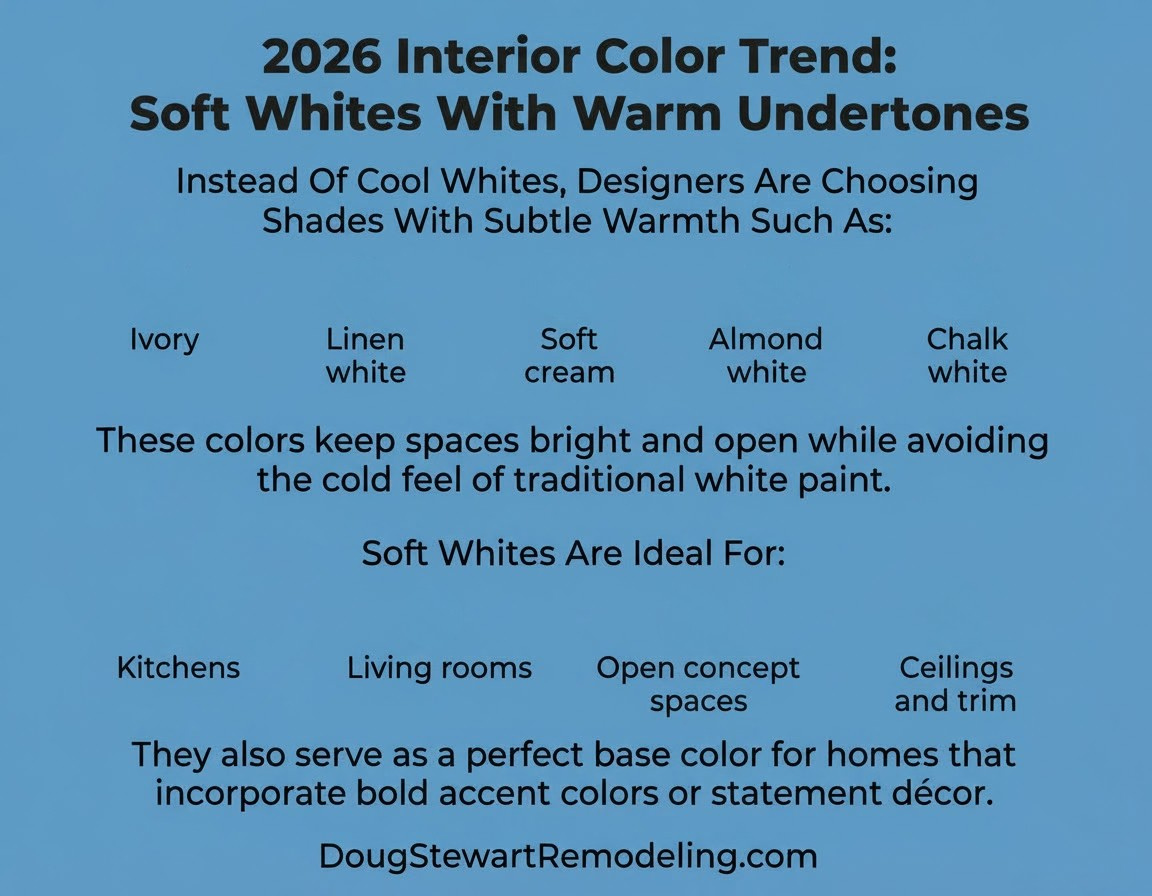 2026 Interior Color Trend: Soft Whites with Warm Undertones