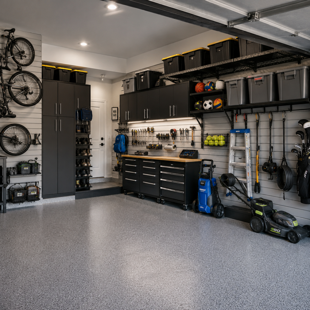 Garage Remodeling Project To Maximize Storage Space