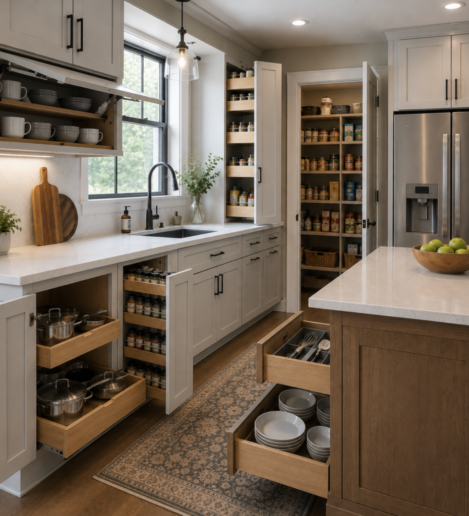 Kitchen Remodel To Add Additional Storage