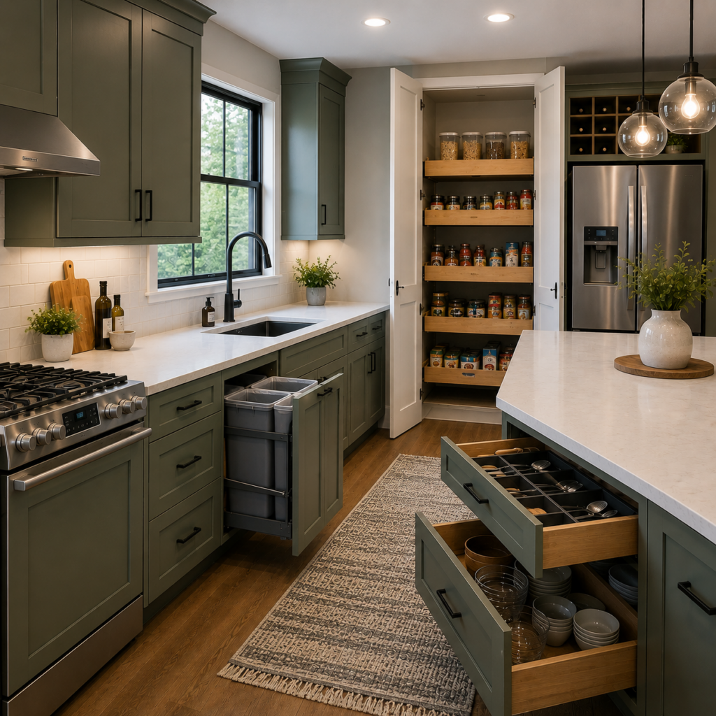 Kitchen Remodel To Maximize Storage Space