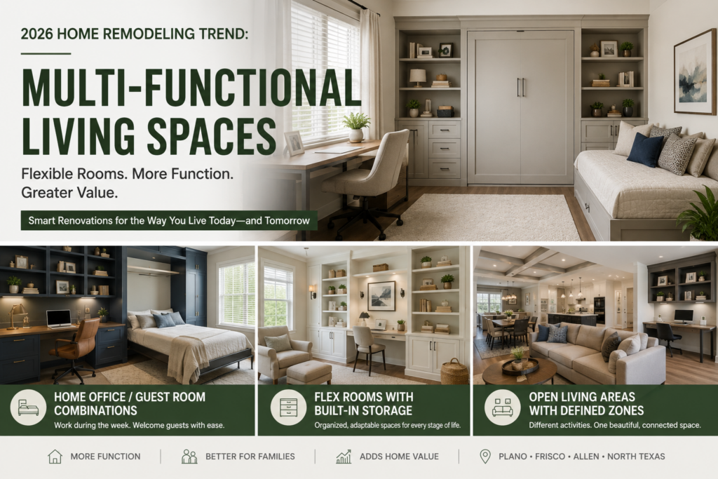 Multi Functional Living Spaces in Plano, Frisco, Allen TX
